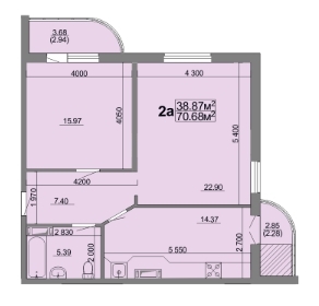 2-кімнатна 70.68 м² в ЖК вул. Припортова (Героїв Сталінграда), 22А від 13 500 грн/м², Черкаси