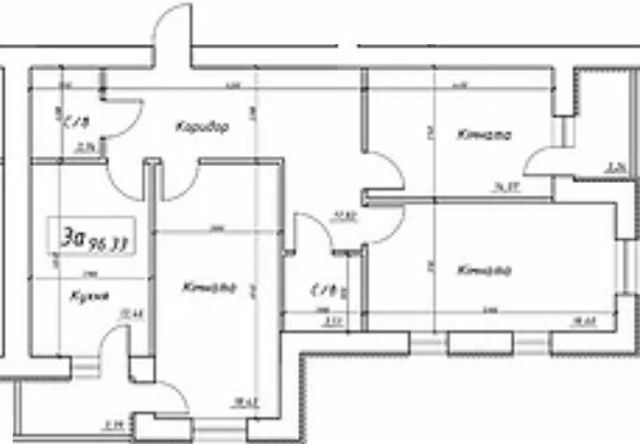 3-комнатная 96.33 м² в ЖК на ул. Интернационалистов, 1 от застройщика, Сумы