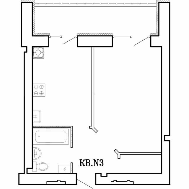 1-комнатная 38.2 м² в ЖК Концепт от 16 000 грн/м², Николаев