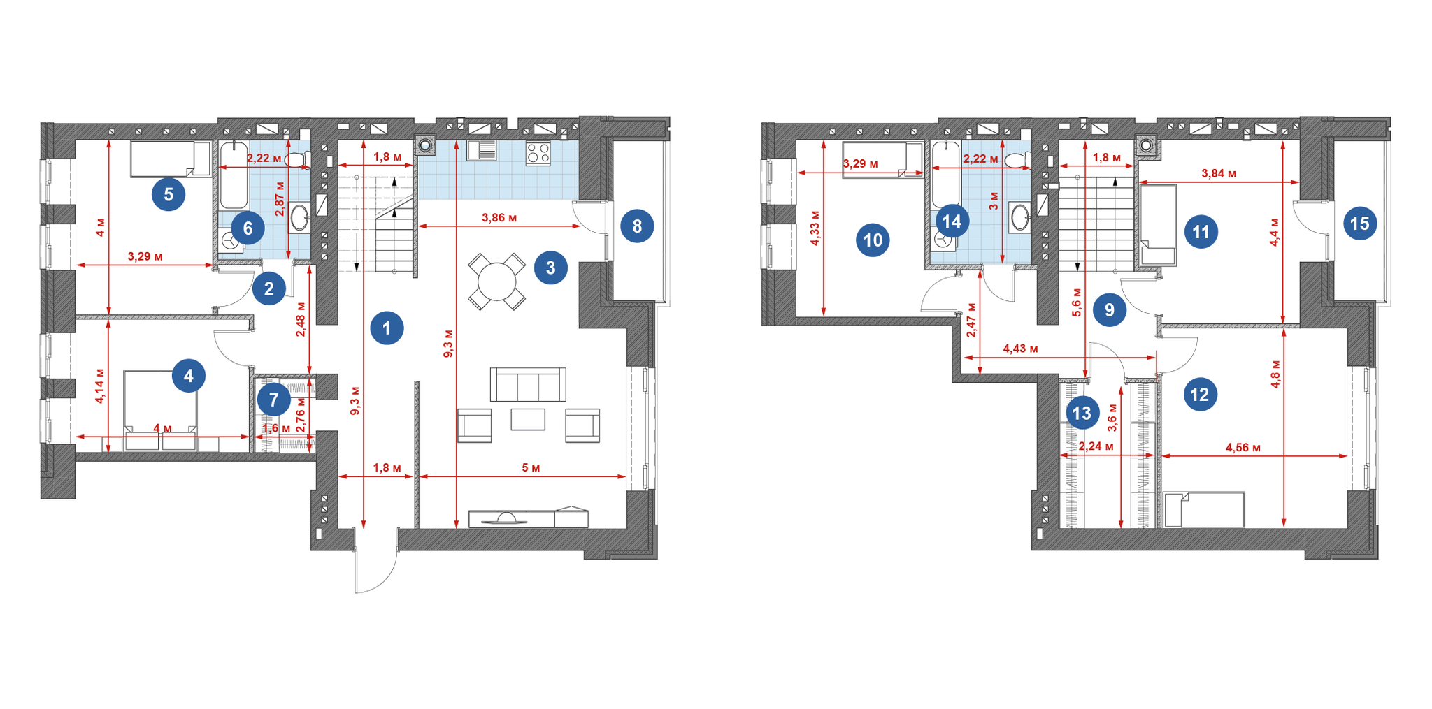 Двухуровневая 194.86 м² в ЖК Central Park от 21 150 грн/м², г. Кременчуг