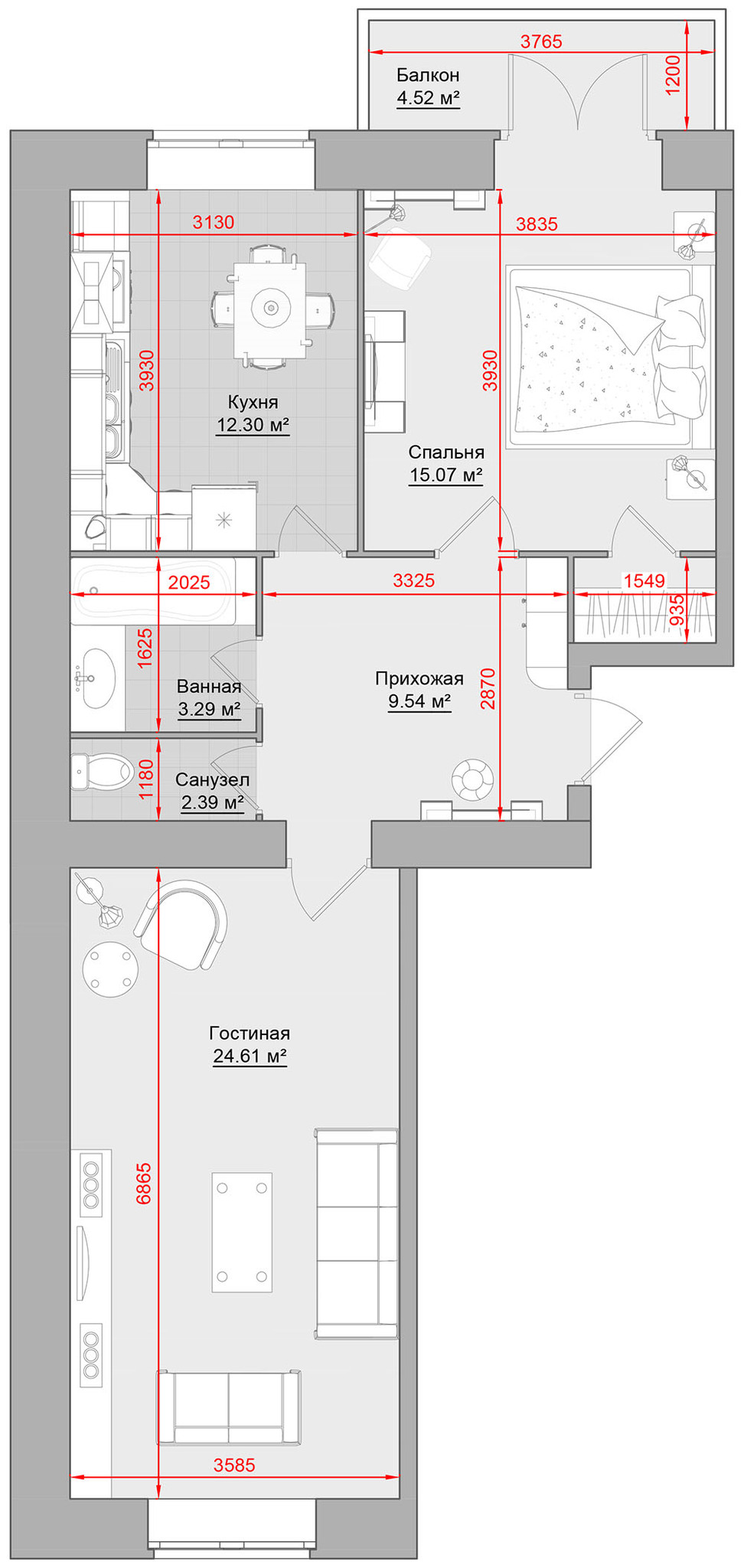 2-кімнатна 75 м² в ЖК на вул. Троїцька, 74 від 17 600 грн/м², м. Кременчук