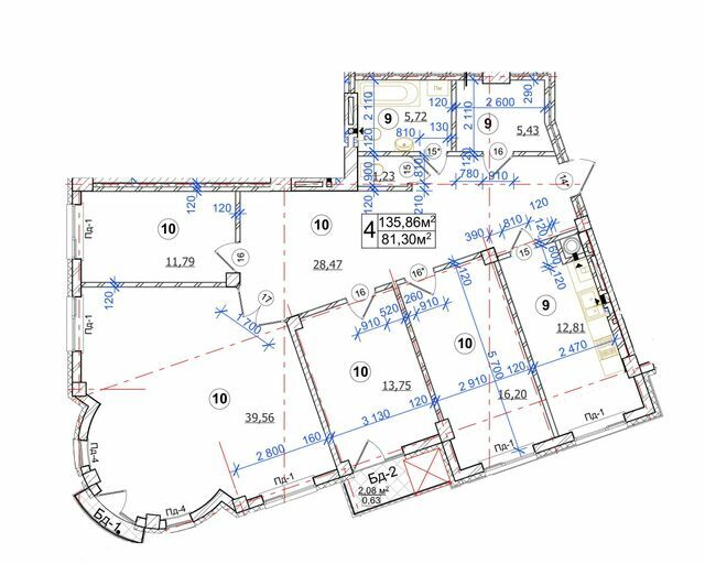 4-комнатная 135.86 м² в ЖК на ул. Ивана Карпинца / Генерала Засядько от 29 600 грн/м², Львов