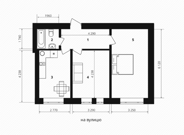 2-комнатная 55.99 м² в ЖК Европейка от 25 000 грн/м², с. Софиевская Борщаговка