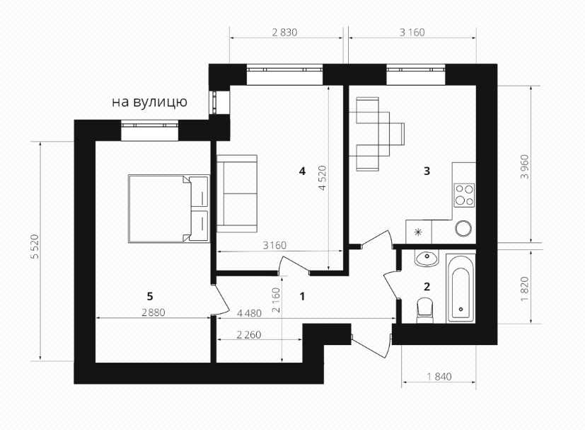 2-комнатная 54 м² в ЖК Европейка от 17 200 грн/м², с. Софиевская Борщаговка