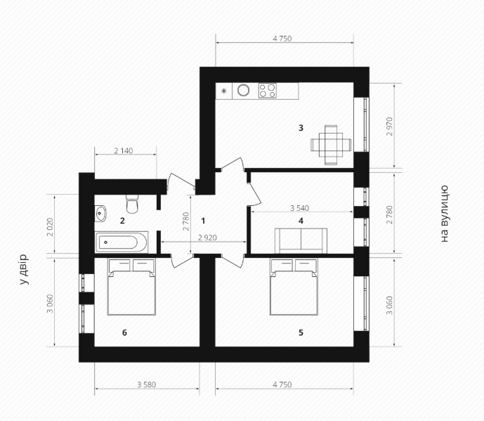 3-кімнатна 60.3 м² в ЖК Європейка від 17 200 грн/м², с. Софіївська Борщагівка