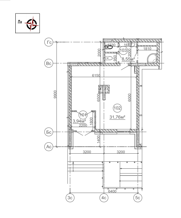 Помещение свободного назначения 44.25 м² в ЖК Рідне місто от 32 000 грн/м², Киев