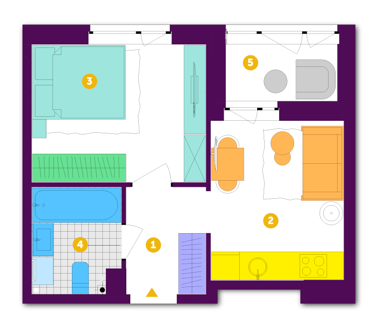 1-кімнатна 32.4 м² в ЖК Respublika від 34 200 грн/м², Київ