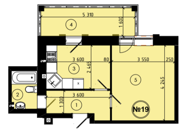 1-кімнатна 34.92 м² в ЖК на вул. Шухевича, 9 від 13 000 грн/м², м. Новояворівськ