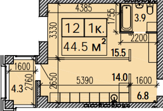 1-комнатная 44.5 м² в ЖК Suncity от 19 000 грн/м², Днепр