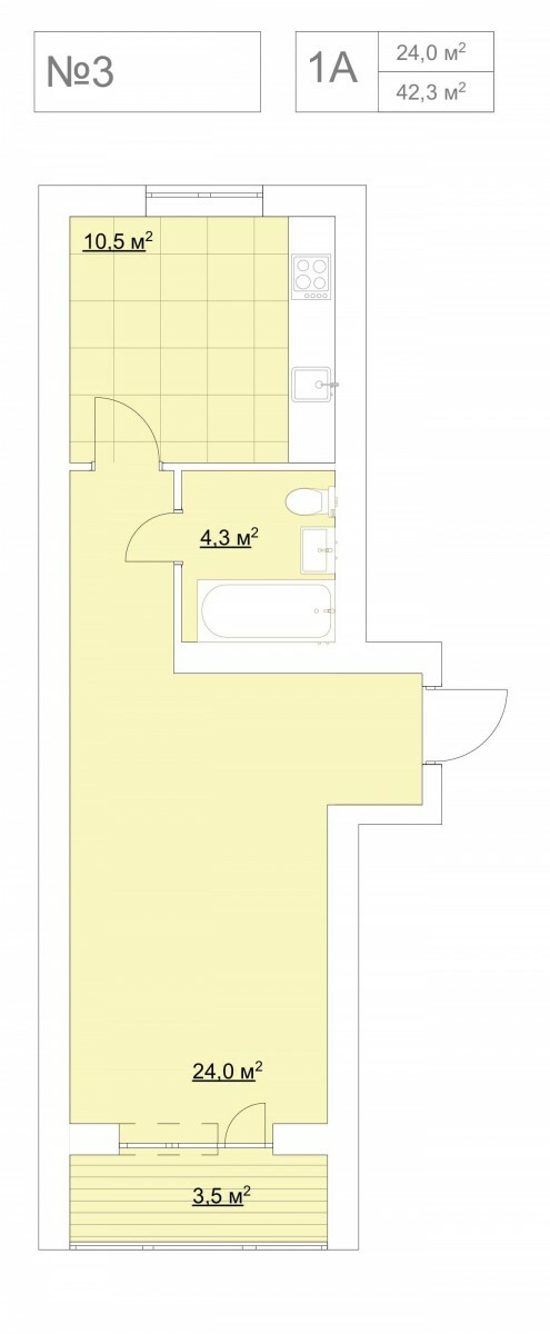 1-кімнатна 42.3 м² в ЖК Гранд Віллас від забудовника, смт Ворзель