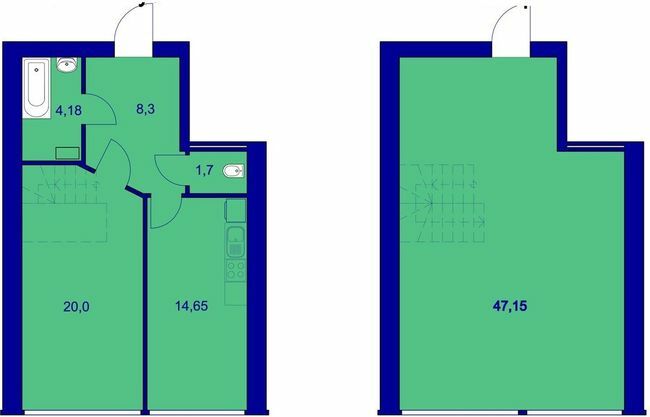 Дворівнева 90 м² в ЖК Милі квартири від 14 100 грн/м², с. Мила