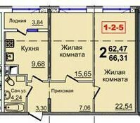 2-комнатная 66.31 м² в ЖК Тридцать седьмая жемчужина от 18 150 грн/м², Одесса