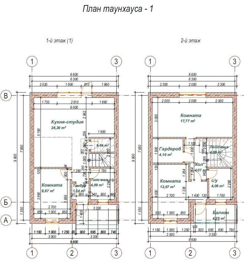 Таунхаус 97.18 м² в Таунхаусы в Погребах от 10 500 грн/м², с. Погребы