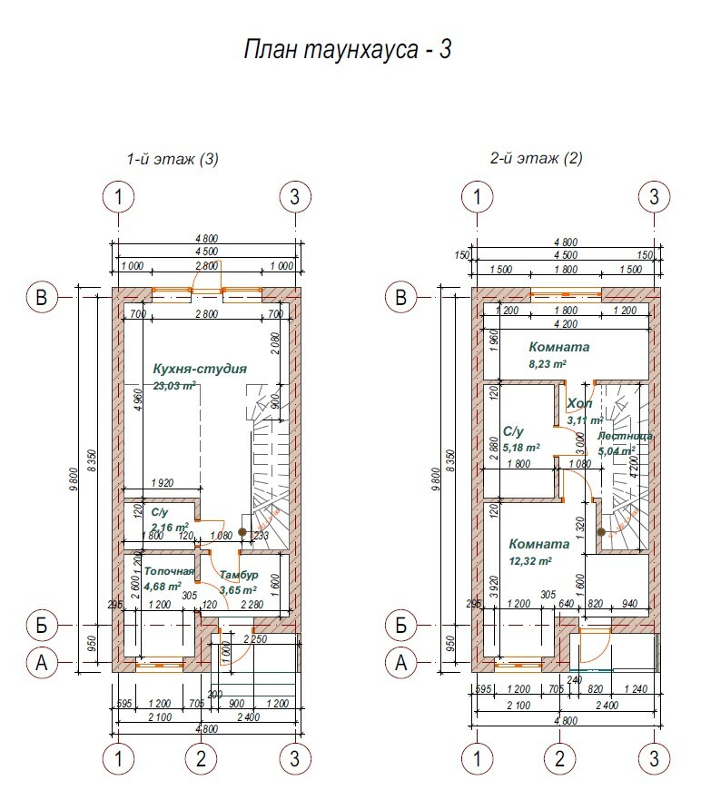 Таунхаус 70 м² в Таунхауси в Погребах від 13 500 грн/м², с. Погреби