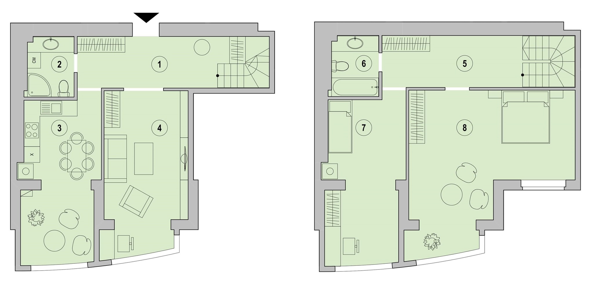 Двухуровневая 110.69 м² в ЖК Cherry Town от 12 000 грн/м², г. Вишневое