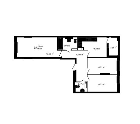 3-кімнатна 73.8 м² в ЖК Irpin City від 18 250 грн/м², м. Ірпінь