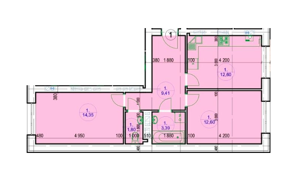 2-кімнатна 54.15 м² в ЖК G-51 від забудовника, м. Ірпінь