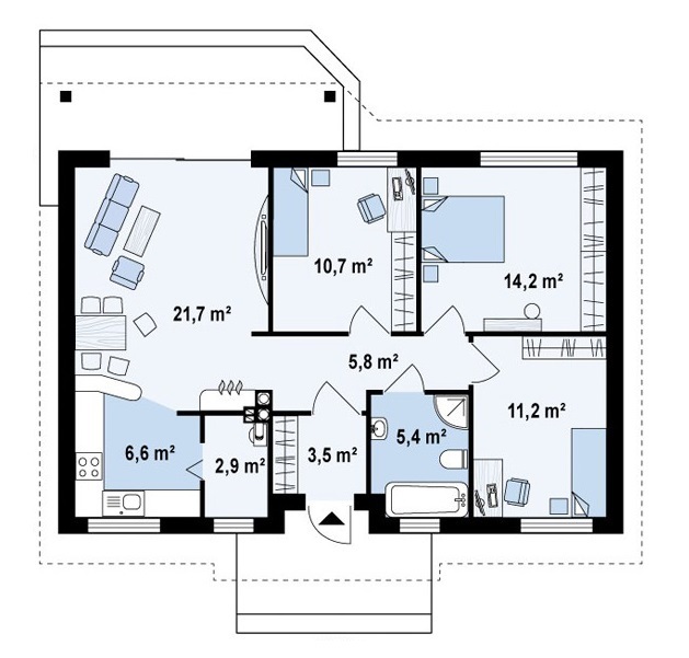 Коттедж 82 м² в КГ Хутор Демидово от 19 512 грн/м², с. Демидов