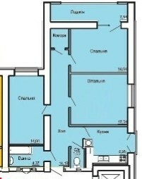 3-комнатная 77 м² в ЖК Жасмин от застройщика, г. Ирпень