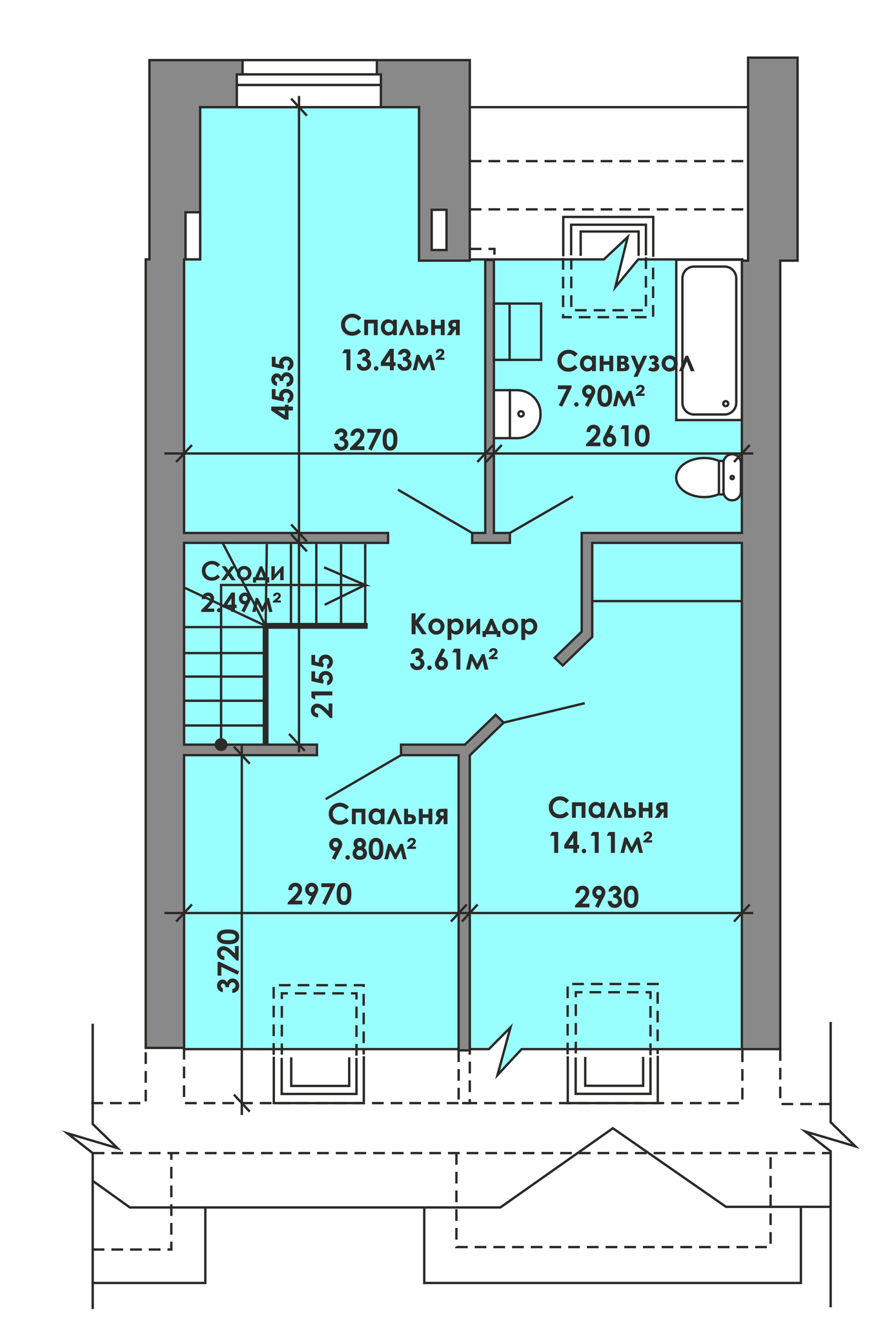 Таунхаус 110 м² в КП Вишневый от 15 829 грн/м², с. Геронимовка