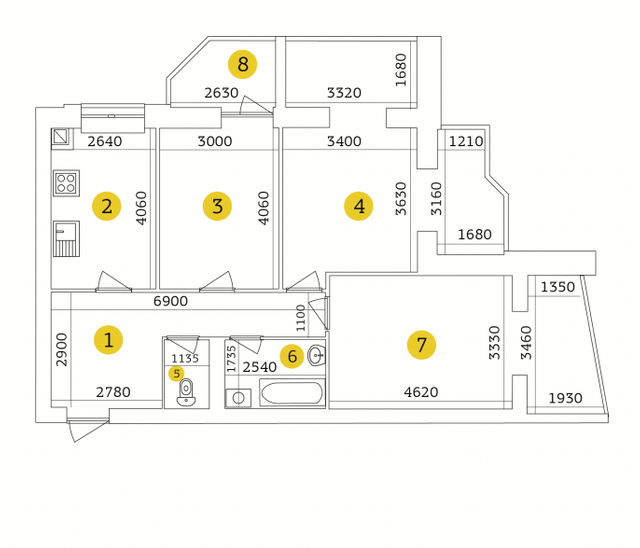 3-комнатная 90.02 м² в ЖК Тетеревский Бульвар от 15 200 грн/м², Житомир