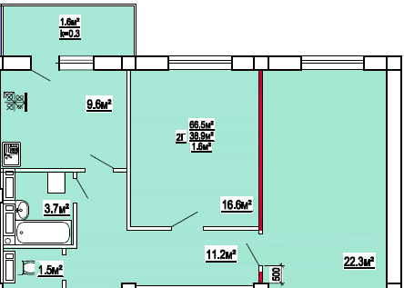 2-кімнатна 66.5 м² в ЖК на вул. 3-й мікрорайон, 8 від 9 000 грн/м², м. Ніжин