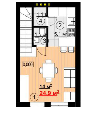 Таунхаус 76 м² в КМ New Smart 7 від 12 303 грн/м², с. Софіївська Борщагівка