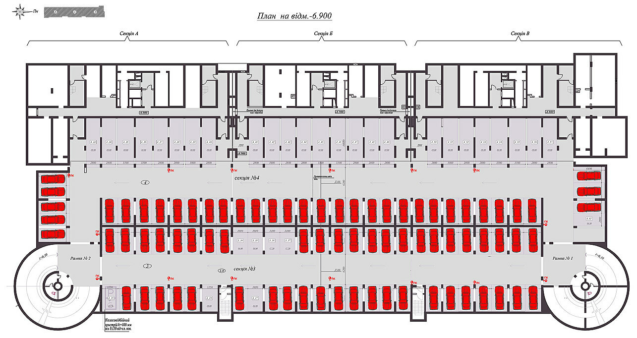 Машиноместо 36.1 м² в ЖК на ул. Подвысоцкого, 4В от 17 000 грн/м², Киев