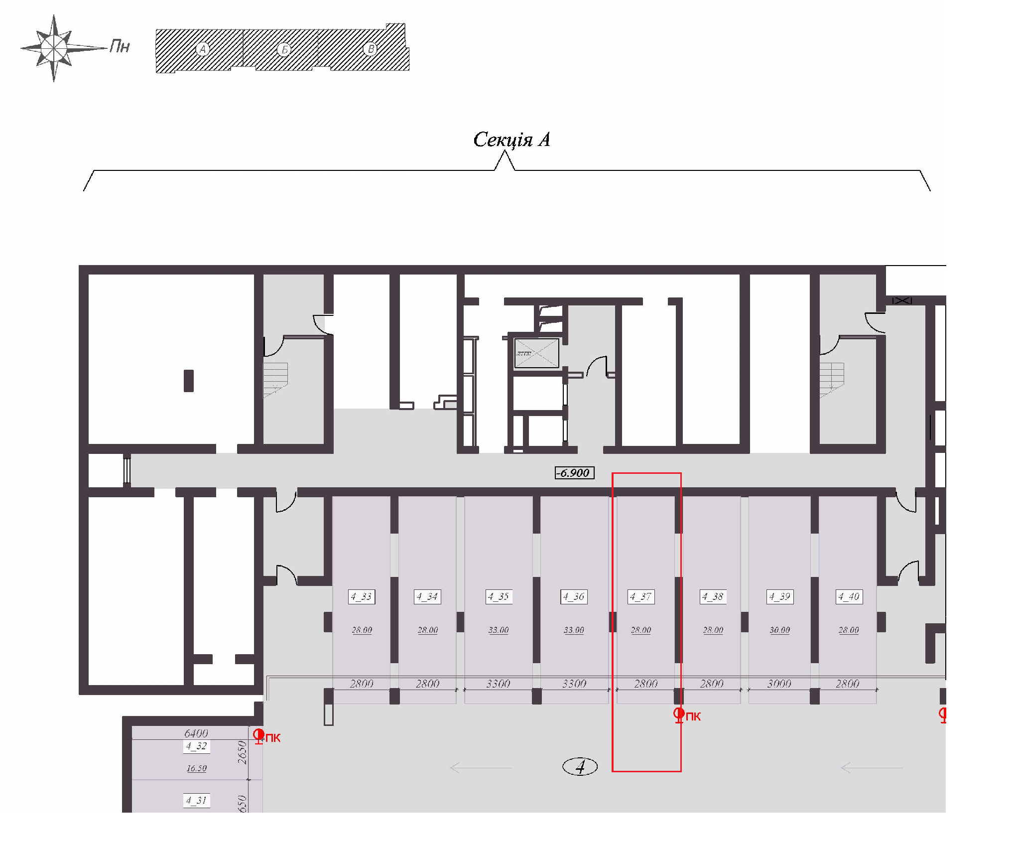 Машиноместо 31.5 м² в ЖК на ул. Подвысоцкого, 4В от 17 000 грн/м², Киев