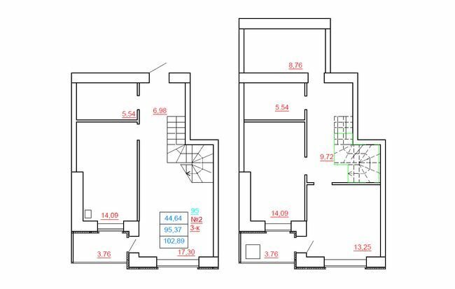 Дворівнева 102.89 м² в ЖК Острів від 10 300 грн/м², м. Миргород