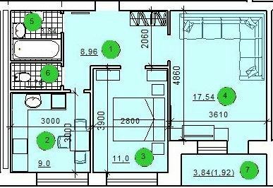 2-кімнатна 54.02 м² в ЖК Престиж від 10 000 грн/м², м. Радивилів