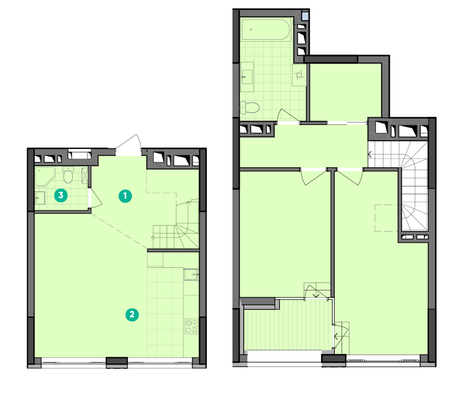 Дворівнева 170.33 м² в ЖК Dibrova Park від 21 500 грн/м², Київ