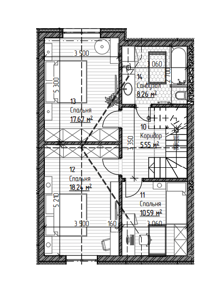 Дуплекс 135 м² в Дуплекси Modern від забудовника, с. Городок