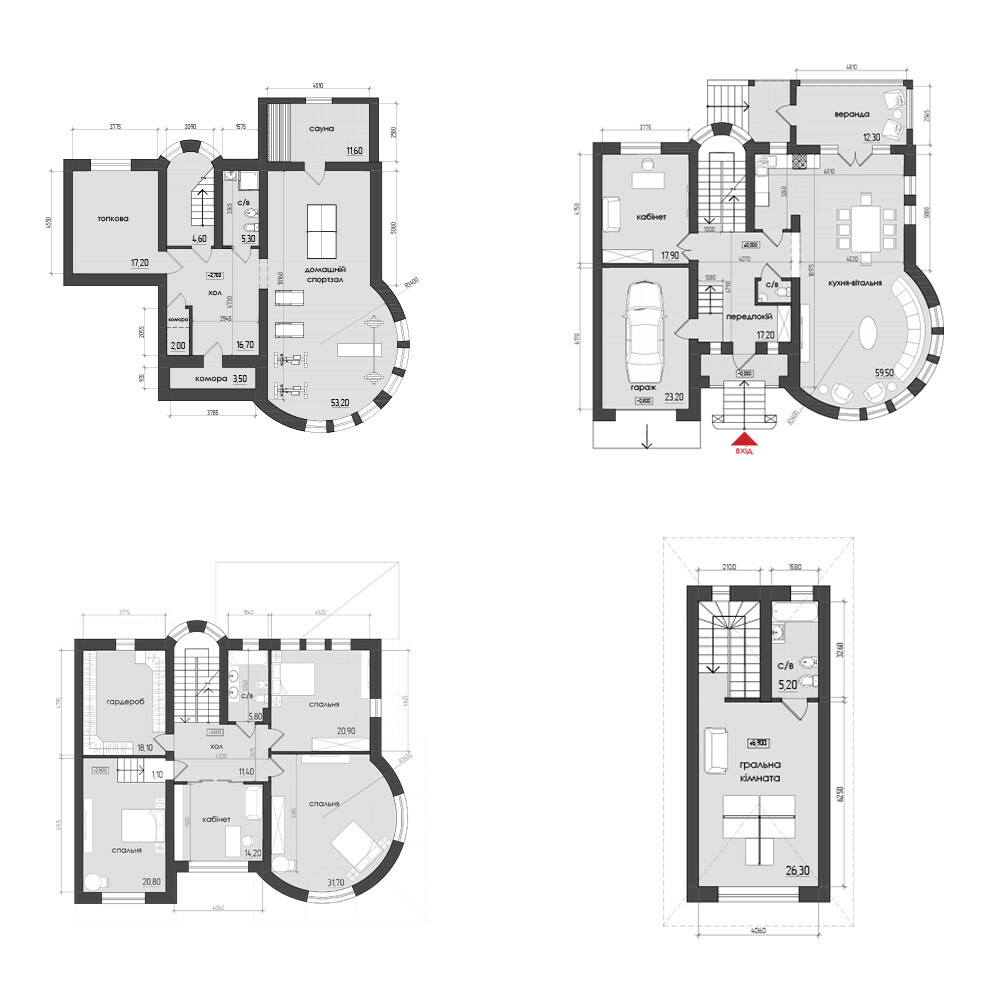 Таунхаус 297 м² в КП Starville от 28 249 грн/м², с. Коровия