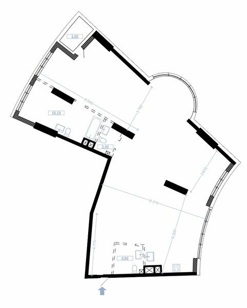 Свободная планировка 153.8 м² в ЖК Busov Hill от 61 200 грн/м², Киев