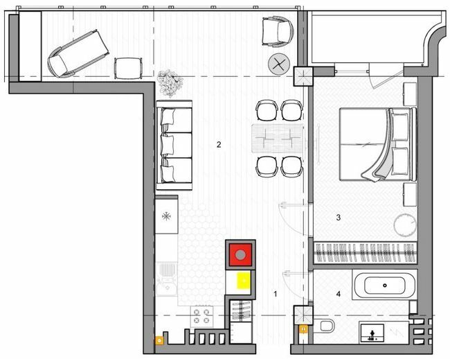 1-комнатная 58.7 м² в КД Graf от 56 950 грн/м², Одесса