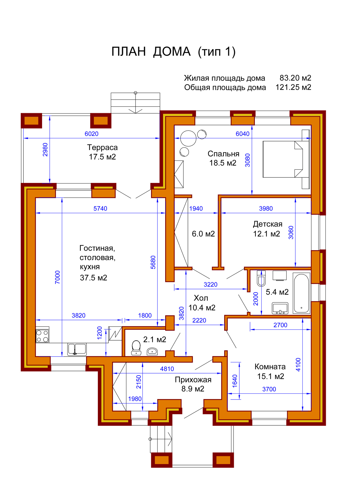 Коттедж 121.25 м² в КП Dream Wood от 28 124 грн/м², Киев