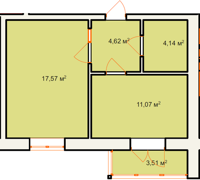 1-кімнатна 40.91 м² в ЖК Сонячний від 12 600 грн/м², м. Калуш