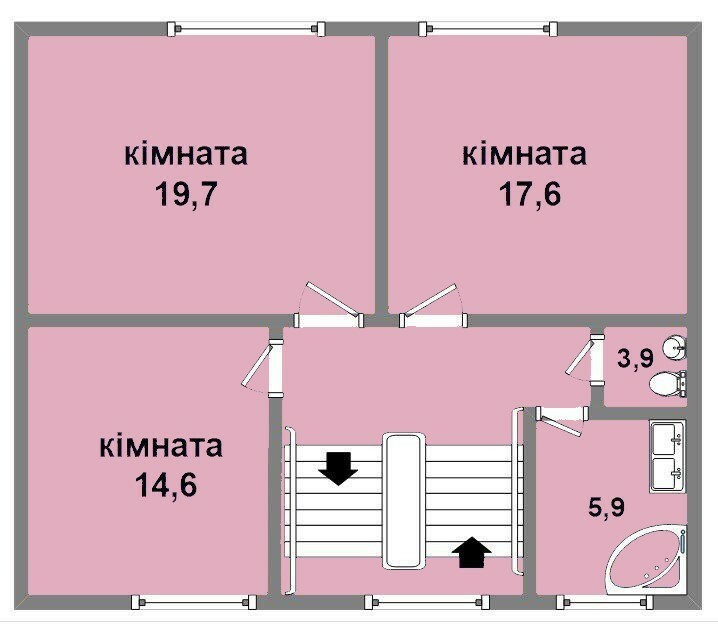 Коттедж 200 м² в КП Ledovskiy от 10 250 грн/м², Хмельницкий