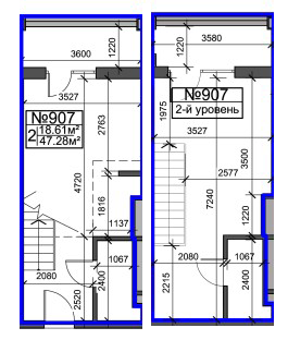 Двухуровневая 47.28 м² в ЖК Британский дом от 23 700 грн/м², Харьков