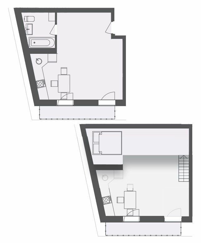 Двухуровневая 49.54 м² в ЖК Дом на Озерянской от застройщика, Харьков