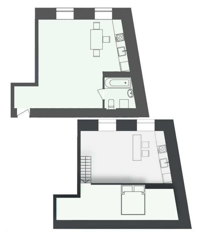 Двухуровневая 54.52 м² в ЖК Дом на Озерянской от застройщика, Харьков