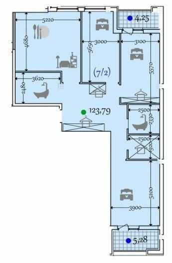 3-кімнатна 133.32 м² в ЖК Comfort City від забудовника, Дніпро