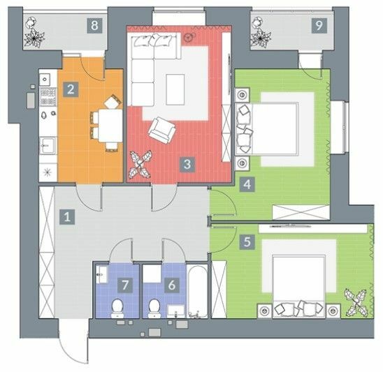 3-комнатная 90.6 м² в ЖК Крокус от 24 000 грн/м², Харьков