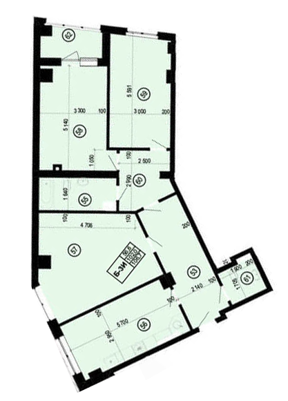 3-комнатная 106.7 м² в ЖК Манхэттен от 19 600 грн/м², Харьков