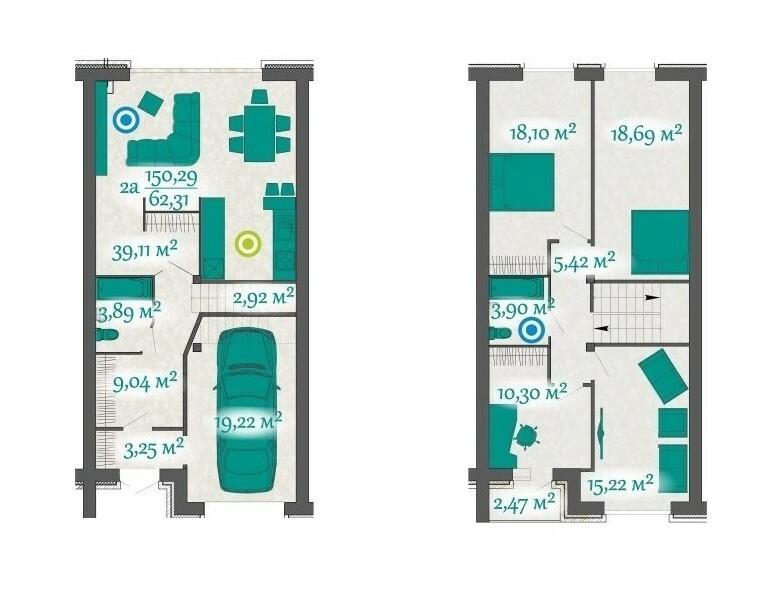 Таунхаус 150 м² в Таунхаус Green Villa от застройщика, с. Зарванцы