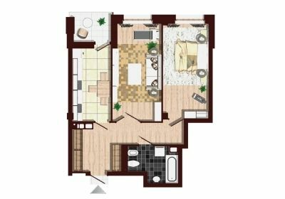 2-комнатная 65.54 м² в ЖК iQ-House от 31 850 грн/м², Днепр