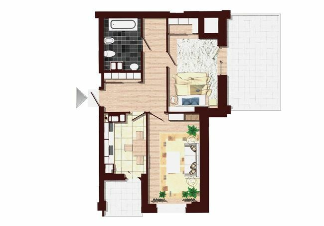 2-комнатная 68.3 м² в ЖК iQ-House от 31 850 грн/м², Днепр