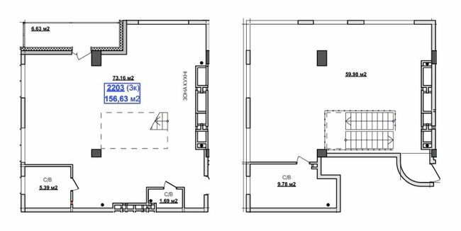 Дворівнева 156.63 м² в ЖК Славія від 30 750 грн/м², Дніпро