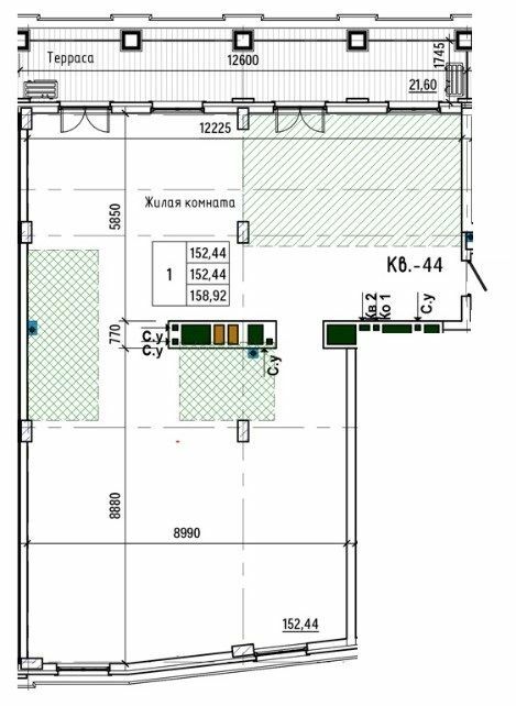 Свободная планировка 158.92 м² в ЖК Park Residence от 41 200 грн/м², Днепр